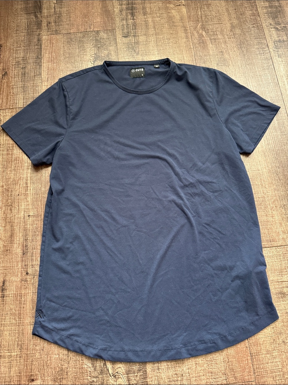 Cuts Clothing Navy Blue Men's Crewneck Tee